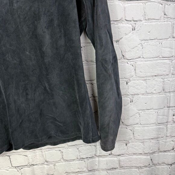 Gap Vintage 90s Y2K Velvet Mock Neck Long Sleeve Top Size Medium - Picture 4 of 8